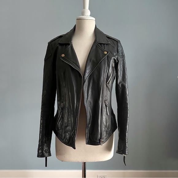 Leather Motorcycle Jacket - Picture 11 of 12